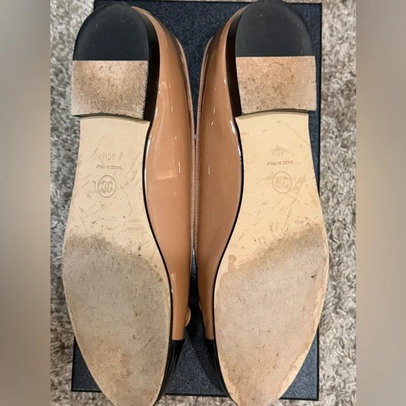 CHANEL Beige and Black Ballet Flats - Picture 7 of 9